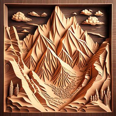 3D model Mountain Time Redian Pass Through the Valley of the Win (STL)